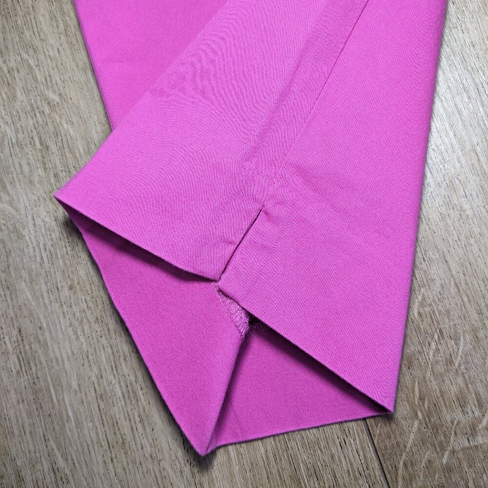 NWT Talbots Curvy Pink Cropped Pants Trousers Cotton Stretch Sz 12 inseam 26" - Picture 11 of 11
